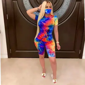 tie dye casual  two pieces