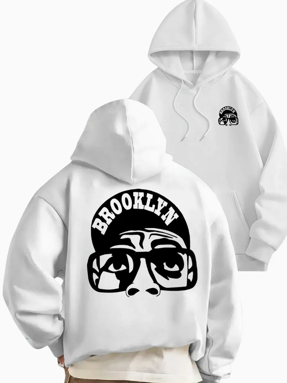 Men's Casual Loose Hooded Sweatshirt, Streetwear Sweatshirt, Graphic Streetwear Clothing, Letter Boy Graphic Print Fleece Pullover, Fall & Winter Outdoor Wear, Versatile Top, Graphic Print Hoodie