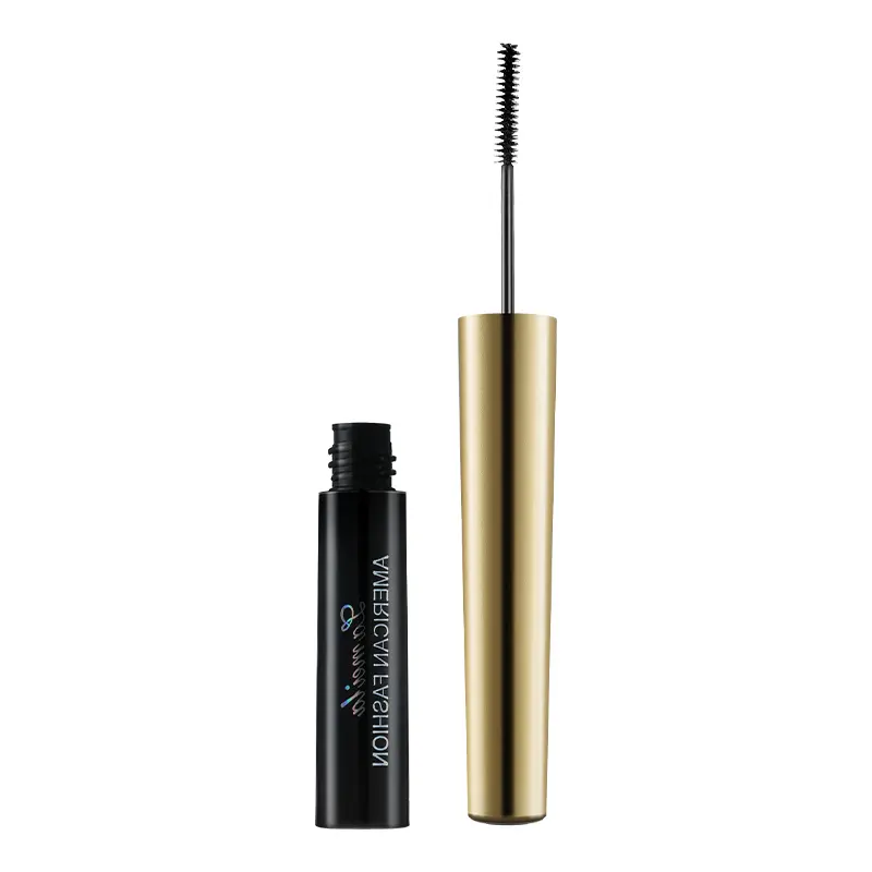 Black 2-Piece Liquid Fiber Mascara Set with 360-Degree Spiral Brush - Long Lasting, Waterproof, Sweat-Resistant, Lengthening, Volumizing, Curling, Smooth, Even Coverage for Day and Night Use (Beauty & Personal Care Makeup Cosmetic), Two Piece Set