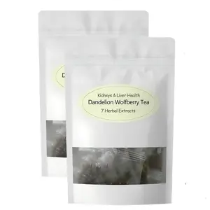 Dandelion Wolfberry Tea - Kidneys & Liver Health Tea, Four Herbal Ingredients Natural Blend, Dandelion Wolfberry Tea Bags Organic 120g/12PC(1Bag(12Pcs))