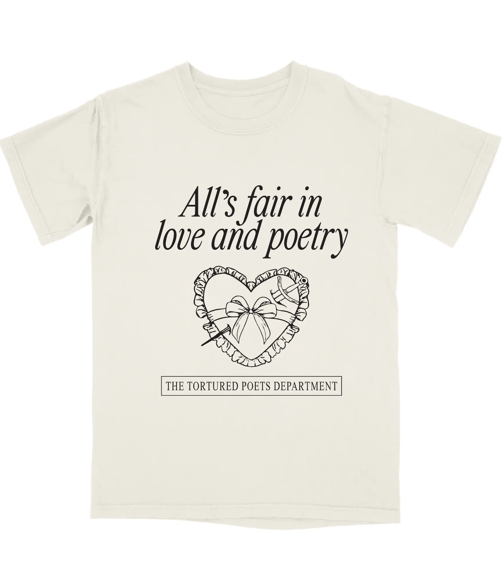 Poetry Tee Comfort Top Womenswear Unisex