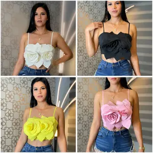 Flowers crop top