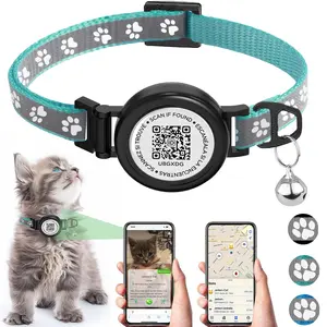 Waterproof AirTag cat collar with Tracker protection holder for Apple Tag,  Kitten Collars Breakaway with Bell for Cats Puppy