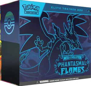 Pokémon TCG: Mega Evolution—Phantasmal Flames Elite Trainer Box.