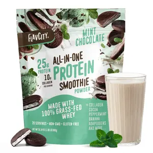 Mint Chocolate Protein Smoothie Mint Chocolate Protein Smoothie