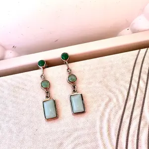 Jade Earrings - Natural Stone Earrings for Women