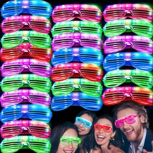 LED Light Up Glasses, 10/50pcs/set Flashing Glasses, Party Eyewear for Party, Festival, Concert, Wedding, Birthday, Party Supplies, Party Event Props, Party Favor, Masks