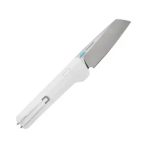 Glider MagnaCut EDC Folding Knife – Modified Sheepsfoot Blade, Hollow Grind, Button Lock & Pocket Clip
