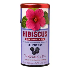 The Republic of Tea Blueberry Hibiscus, 36 Tea Bags