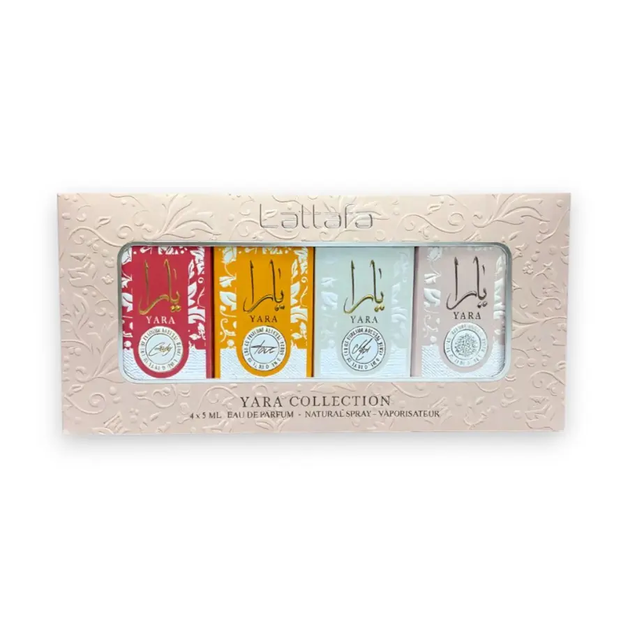 Lattafa | Yara Mini Collection | Women's Fragrance | 5 ML x 4 | Eau De Parfum | Orchid - Heliotrope & Tangerine