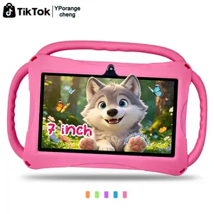 7-Inch Android Kids Tablet, Online Class & Study Ready. 5G High-Speed WiFi, HD IPS Display, Shockproof Case, Front & Rear Dual Cameras, Bluetooth, Parental Control. Pink & Blue Available. Great Gift for Easter/Christmas/Birthday. USB Cable Included