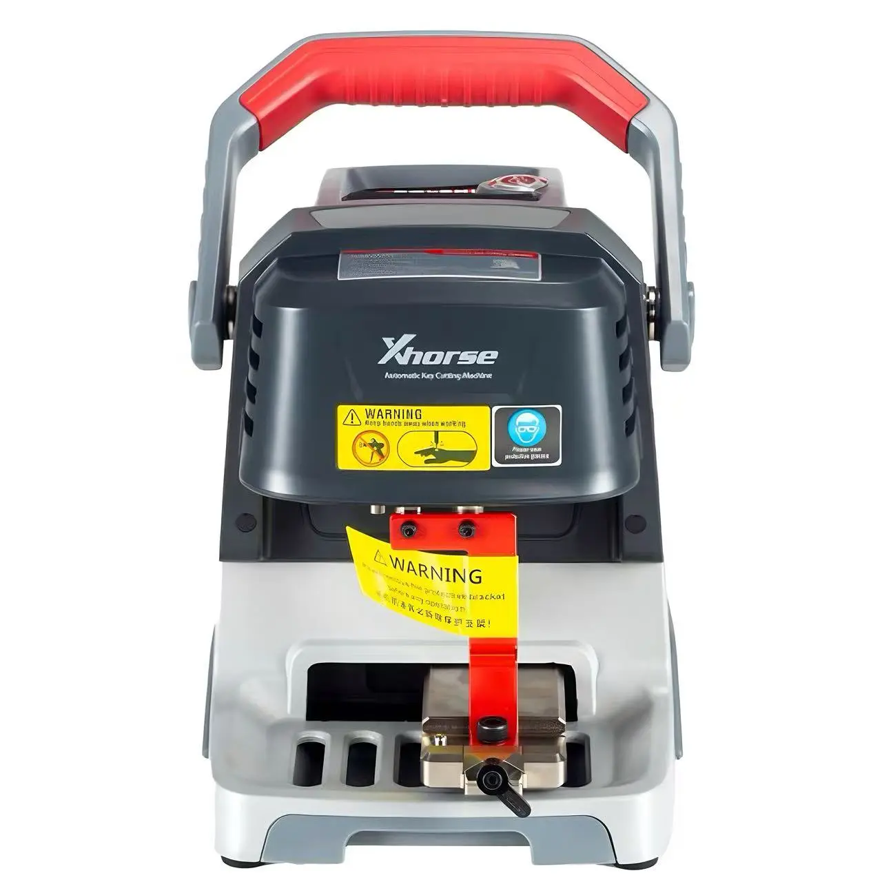 Xhorse Dolphin XP-005 Automotive Plastic Key Cut Machine (Model XP0501EN) with 12-24V LED Light, 1pc 1.5mm Cutter, M5 Dual-Side Clamp, Bluetooth Controller, Compact Aluminum Body, USB Port, 100W Power, 10000-13000 rpm, 1pc Power Supply Adapter