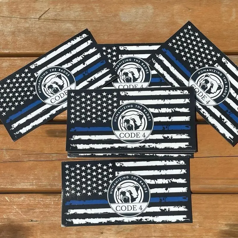 5PC Blue Thin Line American Flag Vinyl Stickers - Patriotic, Waterproof, UV-Resistant Decals, Truck Decals, Auto Accessories, Vehicle Exterior Decoration, Car Decor for Cars, Laptops, Windows, Veteran Gifts,summerwins