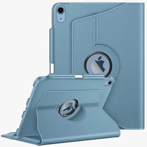 Fintie 360-Degree Rotating Case for iPad 11th Gen A16 Chip & iPad 10th Gen with Pencil Holder, Landscape and Portrait Angles, Durable iPad Case