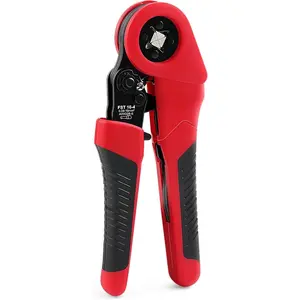 16-4 Ferrule Crimping Tool 28-5 AWG (0.08-16mm)  End Sleeves Hexagonal Ferrule Crimper for Efficient Wiring, Durable Steel, Easy Operation,  Grip