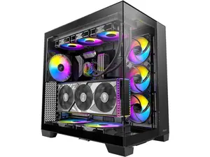 Antec C8 ARGB, 2x TQR 160mm & 1x TQ 140mm ARGB PWM Fans Included, Dual-chamber Layout, Type-C, 360mm Radiator Support, Seamless TG Front & Side Panels, RTX 40 compatible, Full-Tower E-ATX PC Case