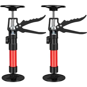2 Pack Cabinet Jacks for Installing Cabinets, 12" to 24" Adjustable Third Hand Support Pole, Telescopic Cabinet Lift Jack for Drywall, 220 LB Capacity