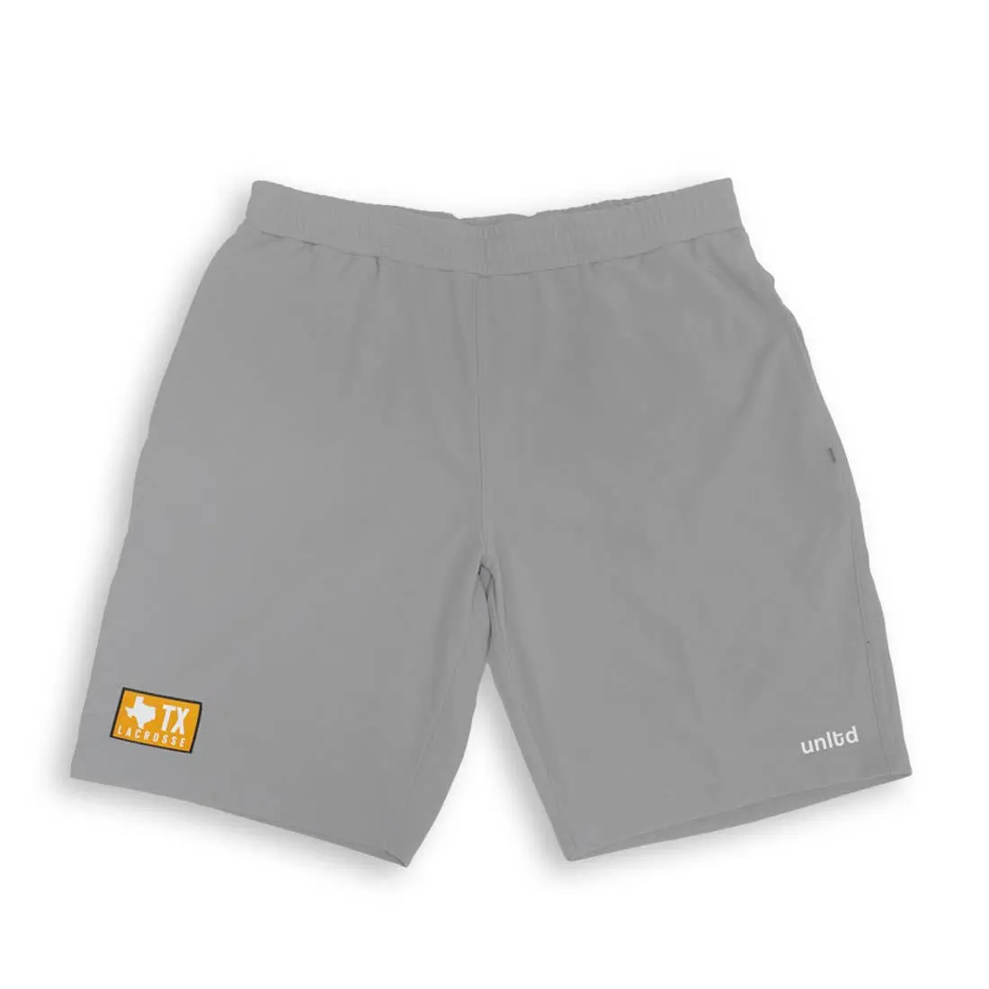 Adult Performance Lacrosse Shorts - Sewn-On Texas Logo, 8.5" Inseam Polyester-Spandex Blend, Made in USA for Play or Casual Wear