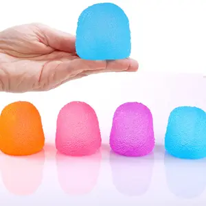 Blue/Orange/Pink/Purple Squishy Fidget Toys Stress Balls for Kids and Adults, Super Solid Jelly-Like Squeeze Ball, Sensory for Stress Relief, Birthday Gifts and Party Favors