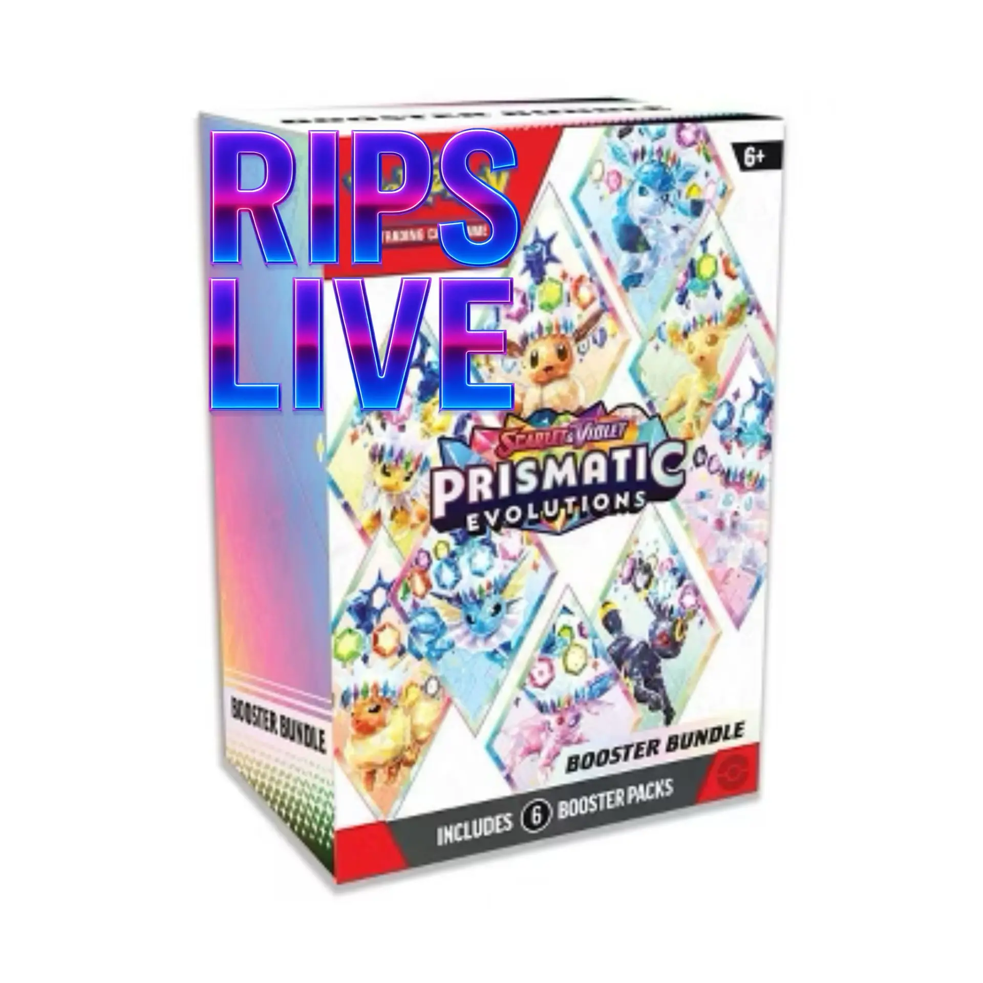 Prismatic Evolutions Booster Bundle RIPS LIVE