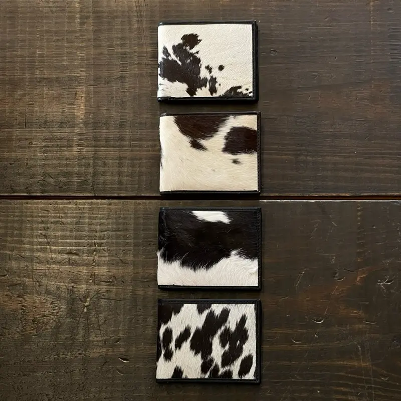 Cowhide Wallet - Authentic Leather Design with Unique Patterns and Durable Construction