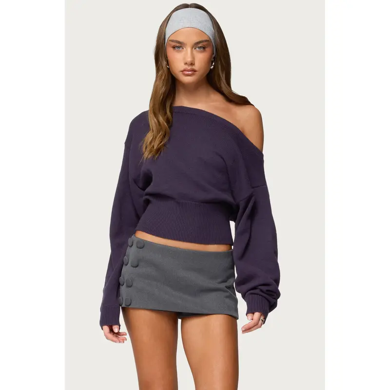 off shoulder sweater cider - TikTok Shop