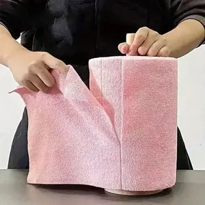 Reusable Microfiber Cleaning Cloth Roll, 196.85-inch Long Wipe, Kitchen Towel Replacement, Multipurpose Cleaning Cloths, Multi-Purpose Cleaner for Home Use