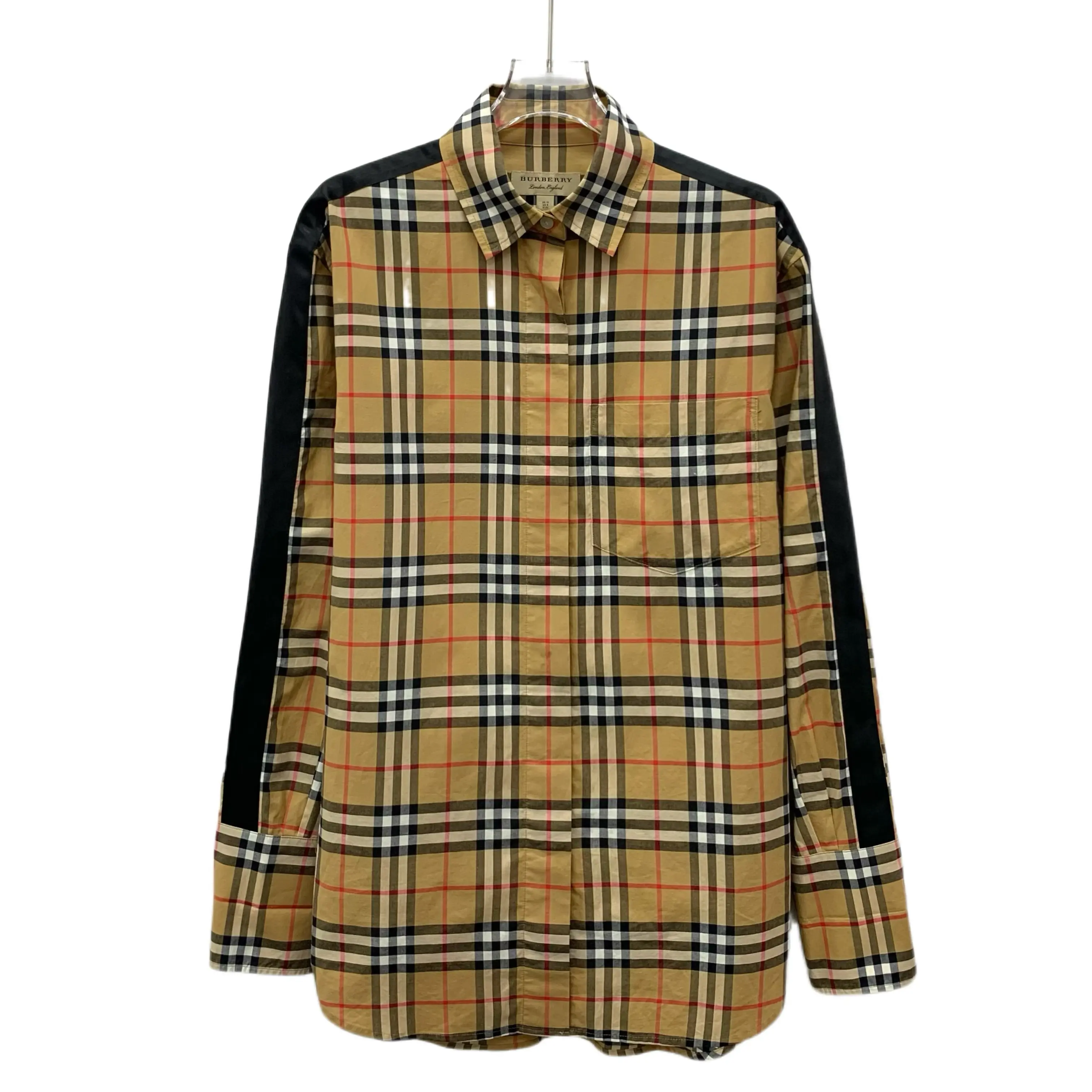 RDLT - Burberry Dark Brown Classic Check Cotton Button-Front Shirt Size 42