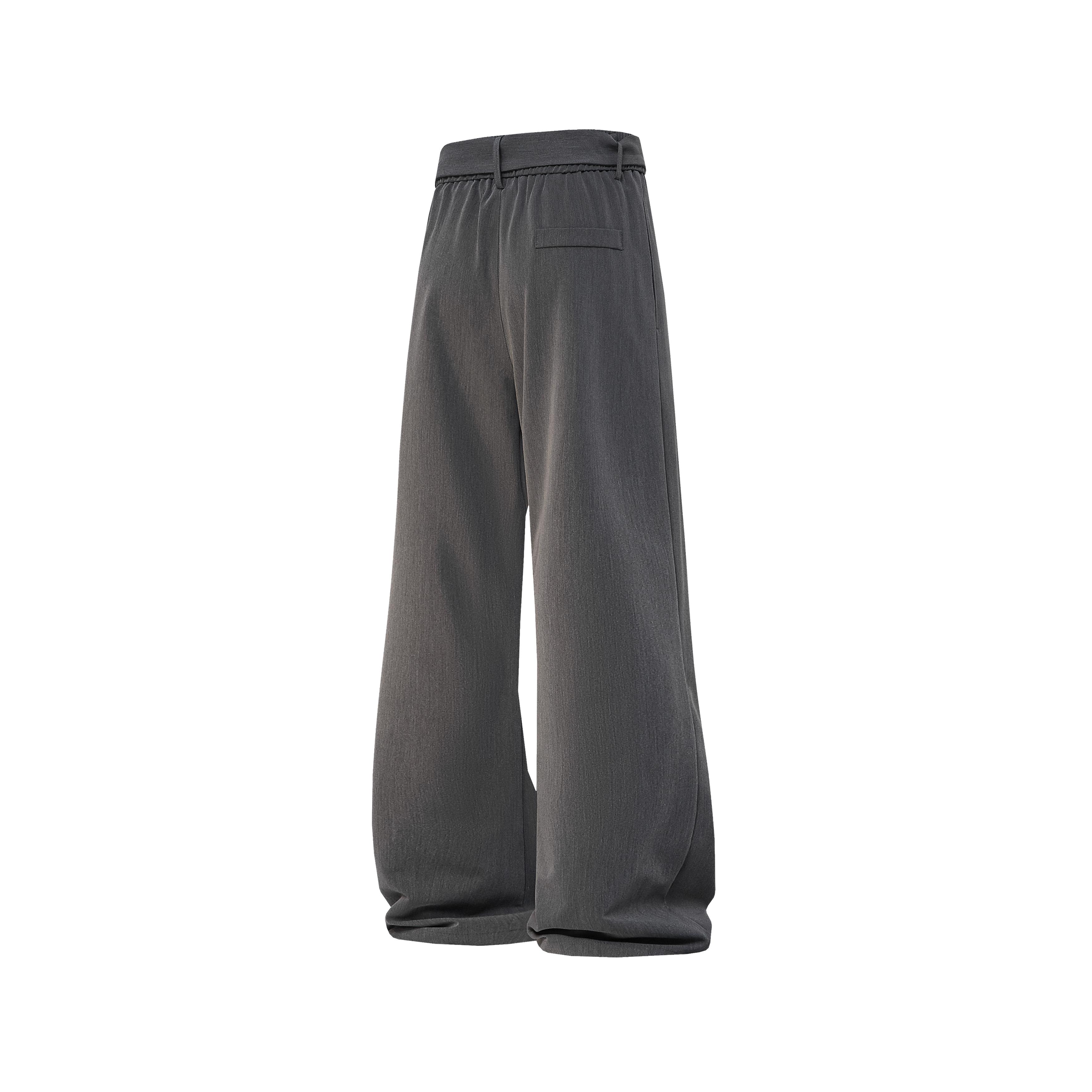 Men’s summer lightweight American high-street loose slightly flared casual dress pants