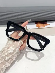 Square Frame Eyeglasses, Basic Fashion, Trendy Casual Eyeglasses for Women & Men, Fashion Eyeglasses for Work, Daily Clothing Decor, Perfect for Student Daily Use, Square Eyed Glasses, Casual Stylish Glasses, Trendy Frames