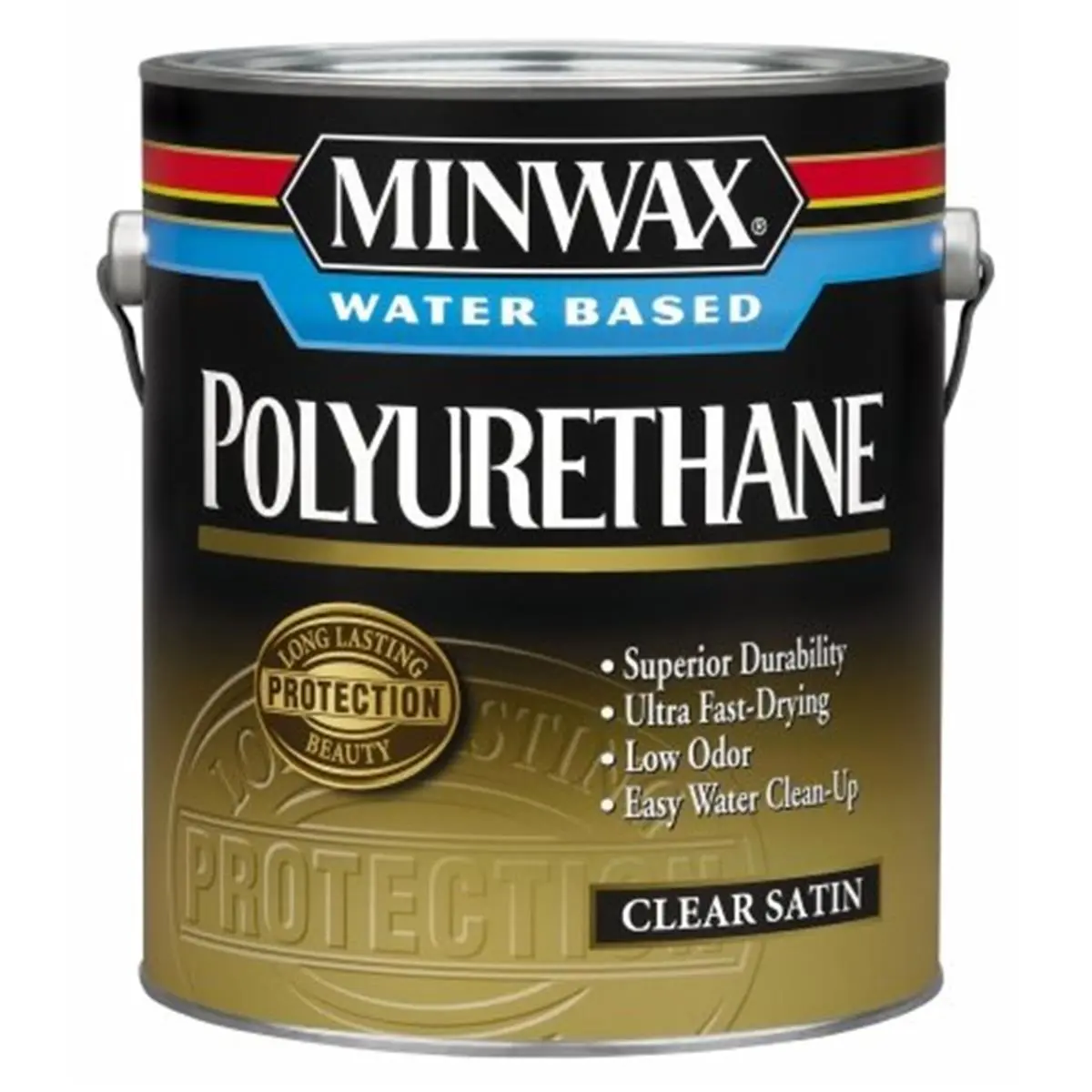1 Qt Water-Based Satin Polyurethane with Satin Finish - Low Odor, Ultra-Fast Dry, Superior Durability, Long-Lasting Protection for Wood Surfaces, Power Tool Polishing Applications