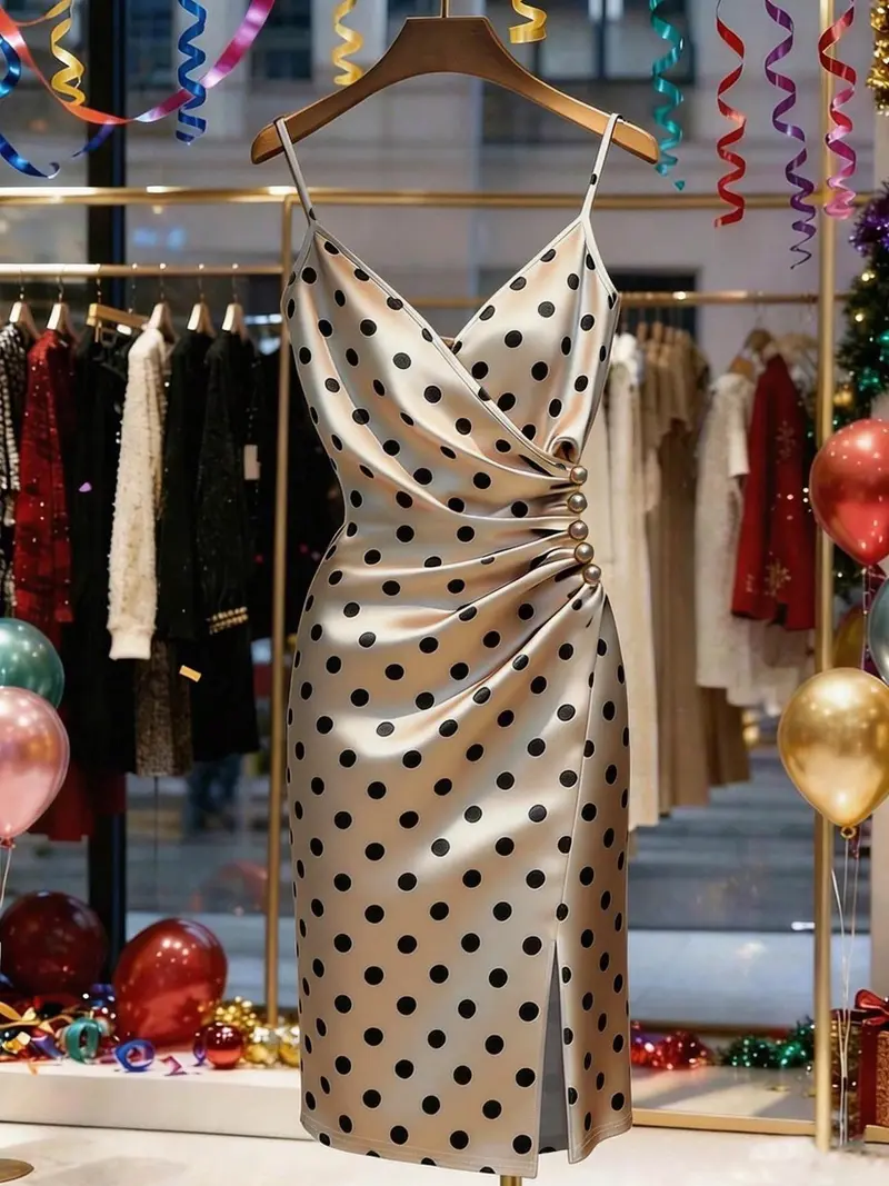 brown polka dot dress reformation Reformation Polka Dot Print Mini Dress - Brown Dresses, Clothing - WRFMN208709