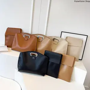 PU Leather Laptop Tote Bag, Luxury Briefcase Handbag Perfect Mother's Day Gift