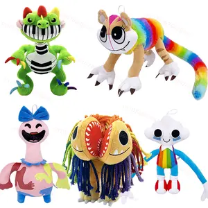 Poppyed Pianosaurus Song Cartoon Plush Doll Anime Nightmare Game Huggy Wuggy Plushie Stuffed Pillow Doll Toy Kids Birthday Gift