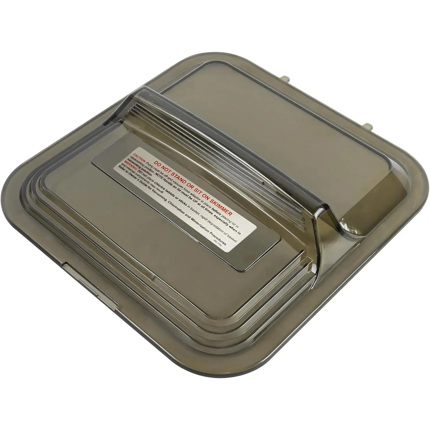 1107-1356 Skimmer Lid Clear Tinted Black, Fit for 2094 & 2095 Doughboy Deluxe Skimmers, Replaces Skim-line Vacuum Skim Filter lid 1121-1349 11211349