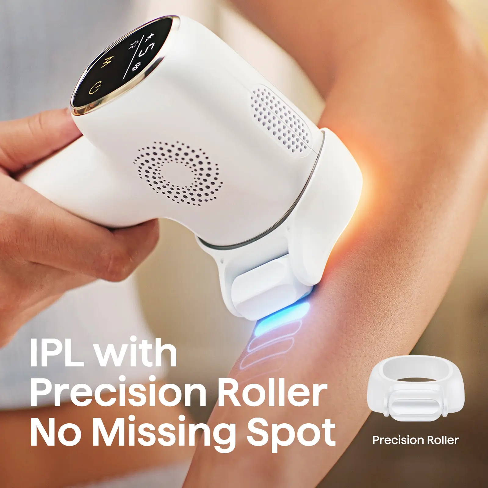Wavytalk Bare It IPL Hair Removal with Ice Cooling, 3 Modes & 24J Dual-Pulse for Salon-Level Results on Face, Body & Bikini, Painless & Precise