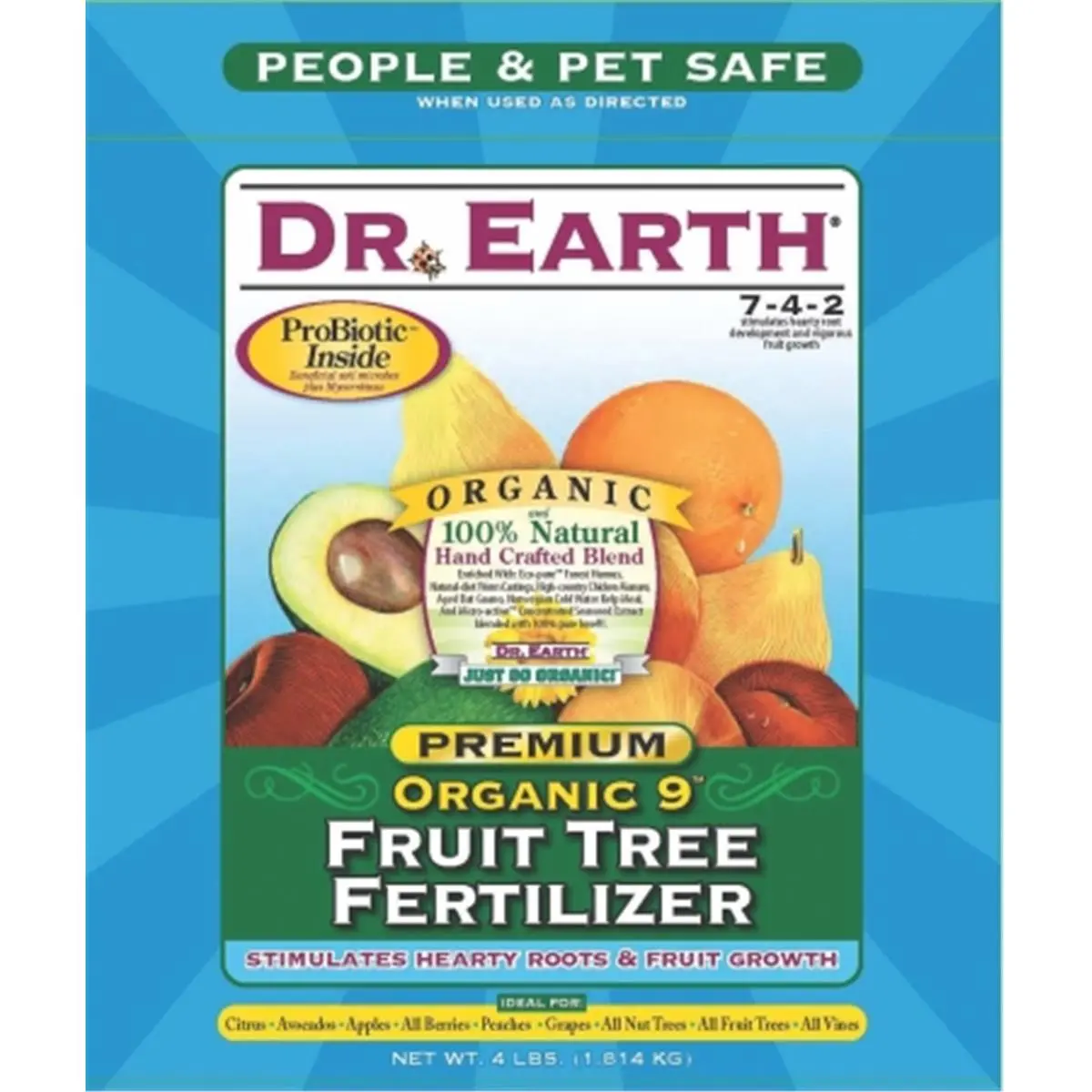 212 MAIN 4 lbs Bagged Organic Citrus Granules Soil Activator Fertilizers & Plant Food - Root Boost, Root Fertilizers & Plant Food for All Fruit Trees, Grapes (708P)