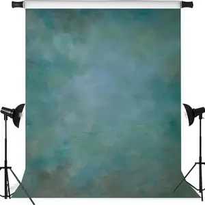 1pc 2D Flat T/ft Vintage Blue Gradient Photography Backdrop for Character Photography, Photo Booth Props, And Portrait Photography Background Made of Polyester