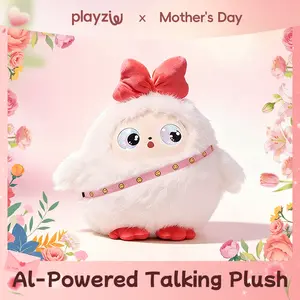 【Offical Authentic】playzuu AI Smart Plush Toy with ChatGPT - Multilingual Emotional AI Companion Plush Toy, Interactive Learning Assistant & Memory Trainer for Kids, Parental Control App with Chat Summary