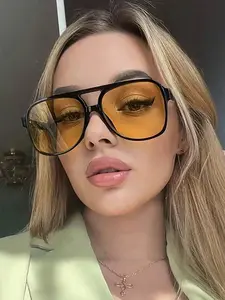 Y2K Bohemian Round Frame Fashion Glasses, Unisex Street Style Eyewear, Trendy Daily Wear Accessory, Perfect Gift Idea, Decorative Lenses, Bohemian Aesthetic