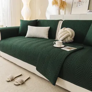 Ultrasonic Stitched Sofa Cover, Non-Slip Thickened Couch Protector, Multiple Colors Available, Fits Single to Multi-Seat Sofas, Sofa Couch Covers, Slipcovers For Couches And Sofas