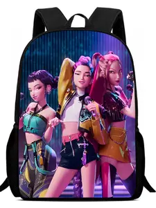K-Pop Demon Hunters Concert Style Backpack, High Aesthetic Student Bag, Anime Merchandise Dual Shoulder Bag, Trendy School Bag