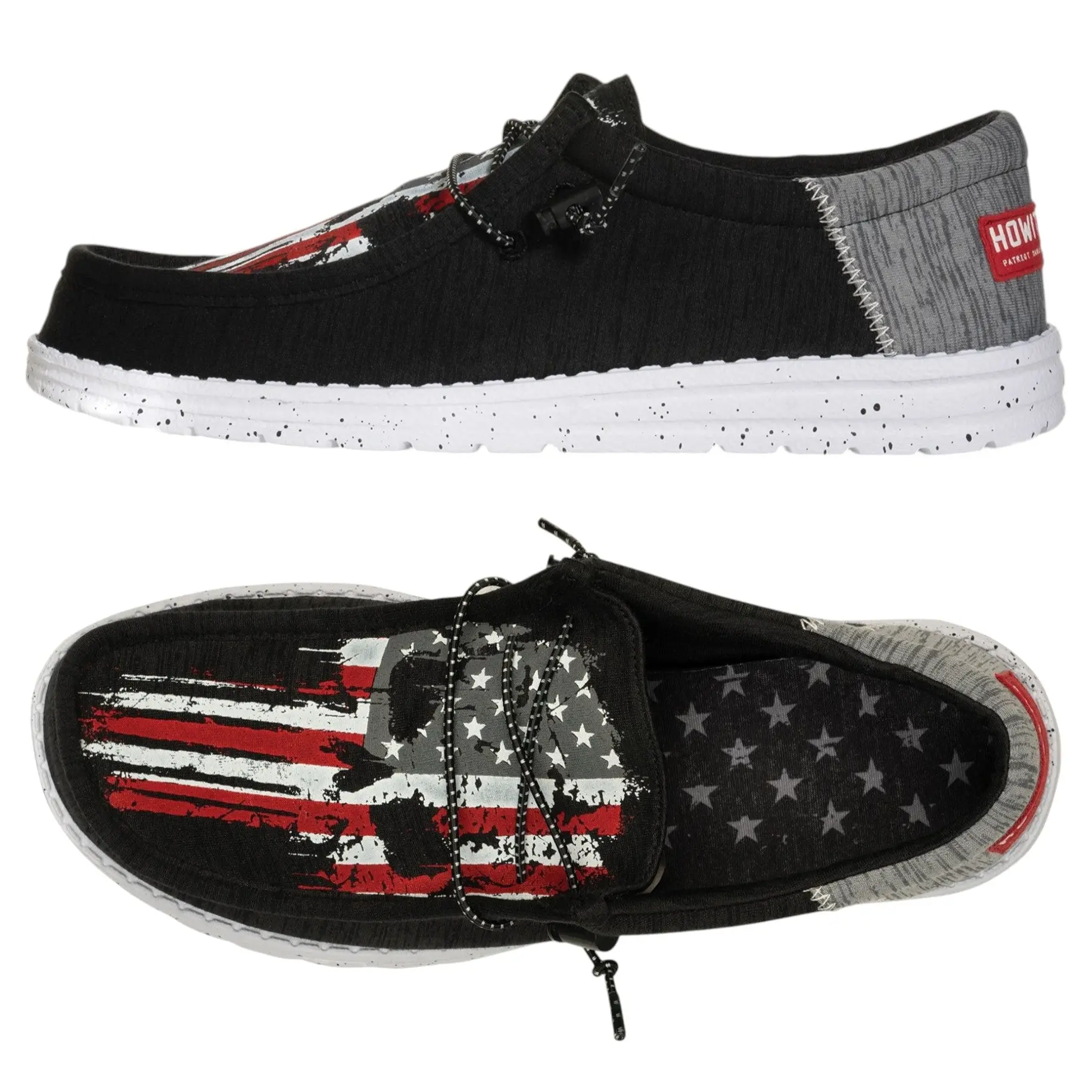 Howitzer Men's Elastic Casual Slip-On Roam Crush Sneakers - Camo Print Walking Shoes, All Season, Adjustable Lace, Flexible Eva, Men's Shoes, Casual Trainers, Fabric, Laces, Camouflage, Low Top, Lightweight Eva, Breathable Fit, Removable Insole, Casual Li