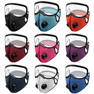 Sports Dust Protection Face Mask - Filter-Protected, Warm, with Detachable Lens for Cycling, Running