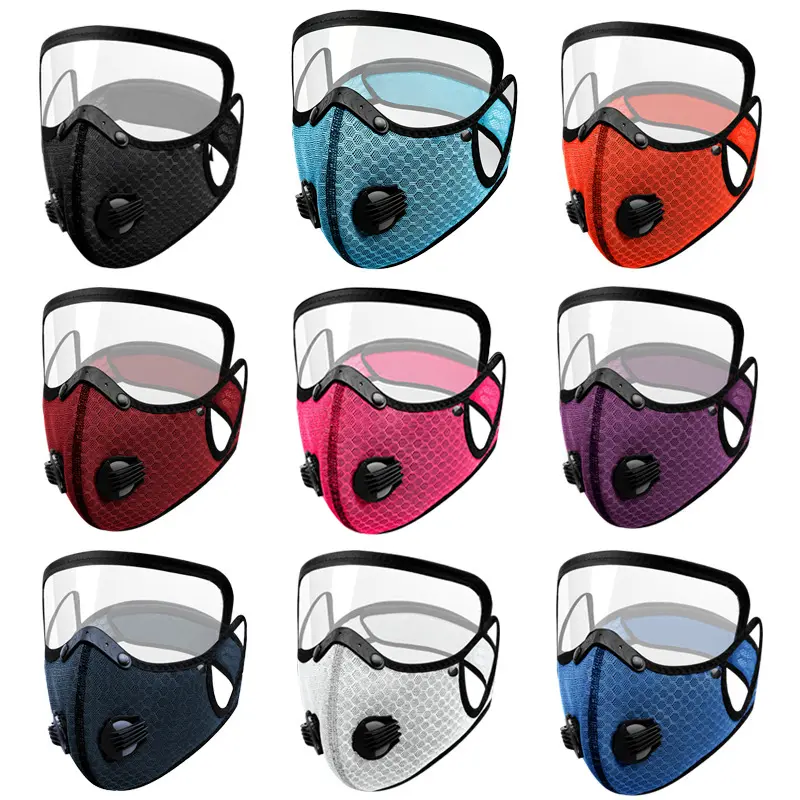 Sports Dust Protection Face Mask - Filter-Protected, Warm, with Detachable Lens for Cycling, Running