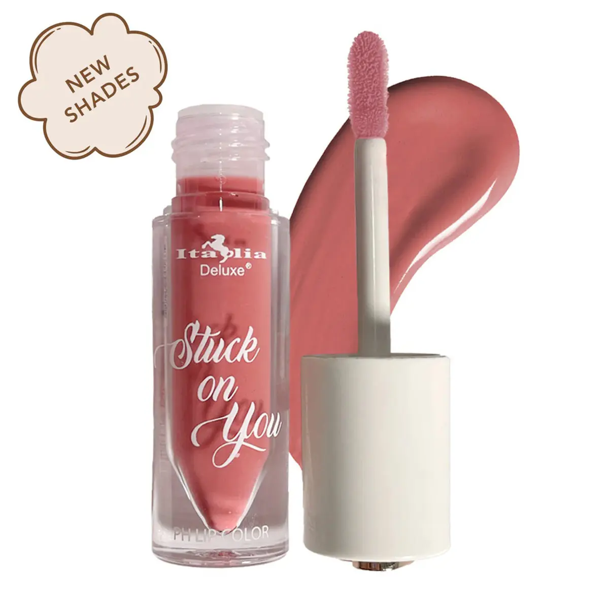 Italia Deluxe Stuck on you Lip Stain PH activated High Pigmentation Hydrating Gloss Lip gloss Makeup Color Glossy Moisturizing