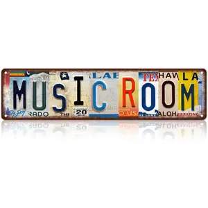 Vintage Metal Tin Sign - 16x4 In Lightweight Home Decor Plaque, Living Room Decor Wall Art, Street Sign Style Poster, Ideal Gift