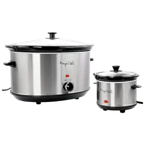 MegaChef 8-qt Slow Cooker with Bouns Mini 0.6-qt Warmer