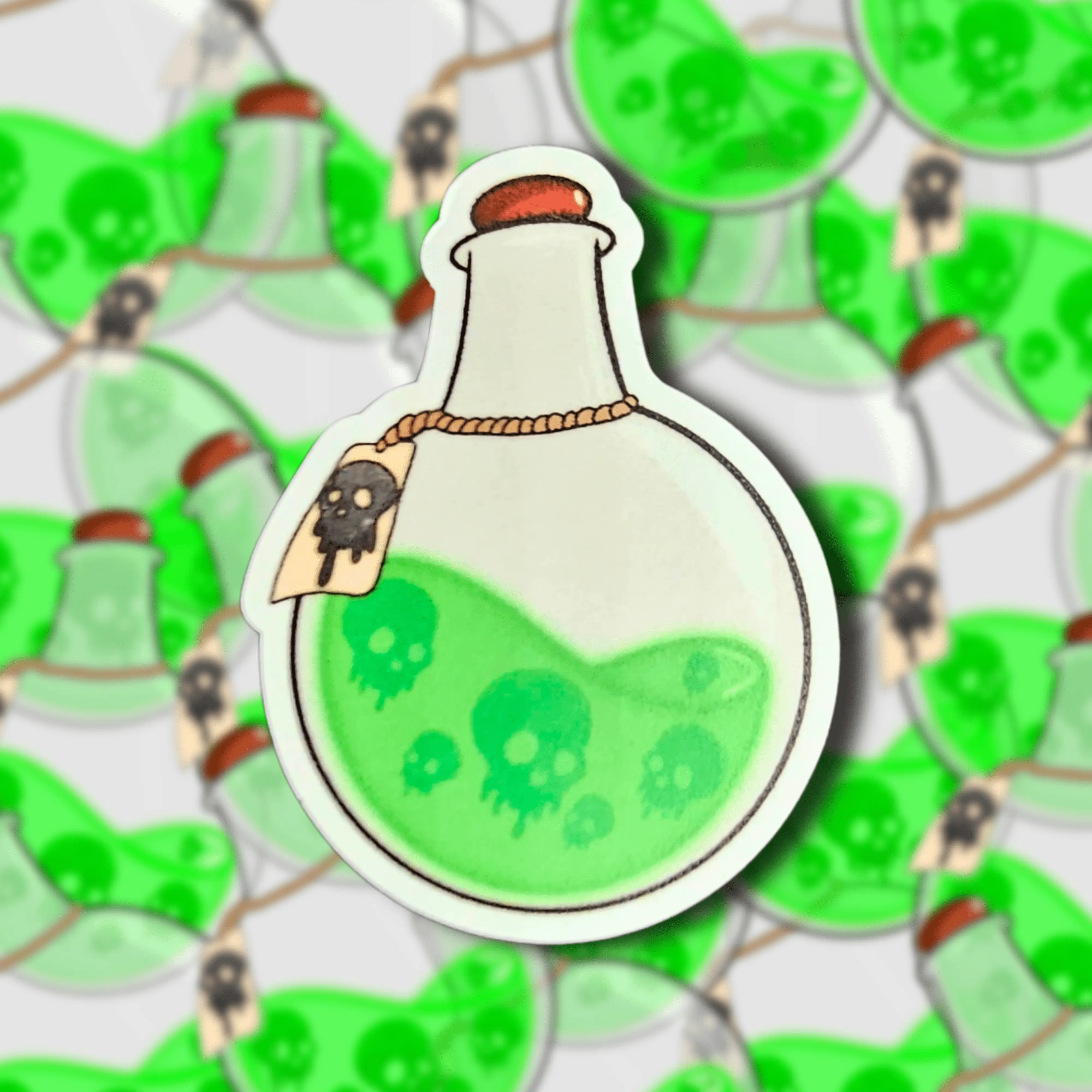 Toxic Goo Potion Bottle sticker