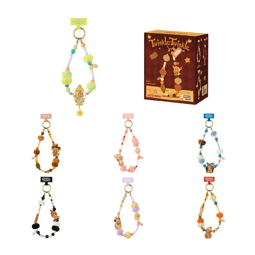 POP MART Twinkle Twinkle Savor the Moment Series-Phone Charm Blind Box,Surprise Gift